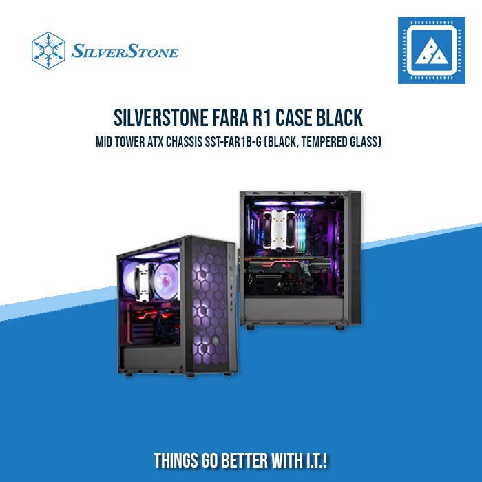 FARA R1 BLACK | WHITE ATXMID-TOWER CASE WITH TEMPERED GLASS WINDOW FARA R1 BLACK | WHITE ATXMID-TOWER CASE WITH TEMPERED GLASS WINDOW